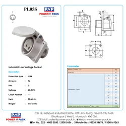 1 Phase 50 kVA PL05S- Industrial Low Voltage 16 Amp 2 Pn