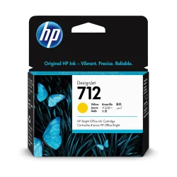 HP 712 29-Ml Yellow DesignJet Ink Cartridge - 3ED69A