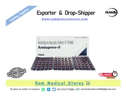 Amlodipine (5mg) Amlopres 5 Tablet, Non prescription, Grade Standard: Medicine Grade