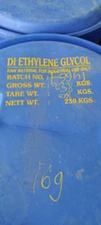 Industrial Grade Liquid Diethylene Glycol Chemical, 230 kg Drum