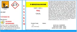 P-Benzoquinone 106-51-4, PBQ, 1,4 Benzoquinone, For Upr, Grade: Inhibitor