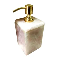 Stone Pink blush Rose Quartz Dispenser, Dimension/Size: 3"*3"*6"