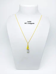 22kt Gold Chain With Pendent Lariat