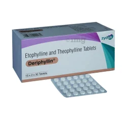 Deriphyllin Tab etofylline + Theophylline Tablets, 77+23Mg