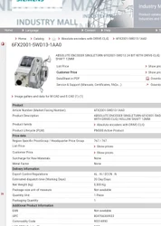 6FX2001-5WD13-1AA0 Incremental Encoders