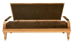 Golden,Brown 2 Seater ANFRGL019 Sun Flower Sofa, Rexin