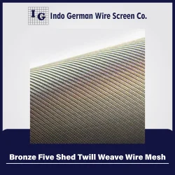 Bronze Five Shed Twill Weave Wire Mesh