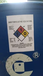 Liquid Industrial Grade Diethylene Glycol - DEG, 99%, 50 litres Drum
