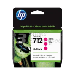 HP 712 3-pack 29-ml Magenta DesignJet Ink Cartridge 3ED78A