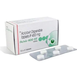 Acyclovir (400mg) Acivir 400 Dt Tablet, Cipla Ltd, 10 X 5