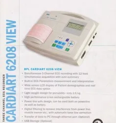 ECG Machine Cardiart 6208 View, 3 Channels