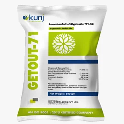 Ammonium Salt Of Glyphosate 71% SG Systemic Herbicide, Packet, 100gm