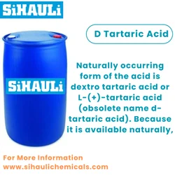 Powder D Tartaric Acid, Packaging Size: 25 kg
