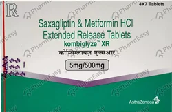 KOMBIGLYZE Oral Saxagliptin and Metformin Hcl box, 2*7, Packaging Size: 7