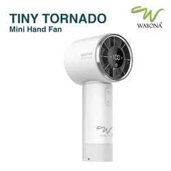 ABS White Portable Hand Fan cool air Tiny Tornado