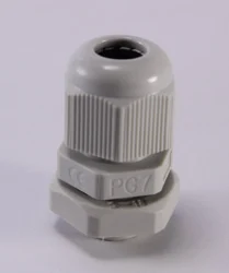 Nylon 6 Dark Gray PG 7 Cable Gland, IP65