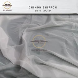 Chiffon Digital RFD Chinon Shiffon for Digital Print, White