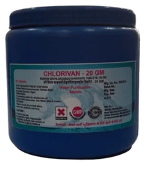 Solid Sodium Dichloroisocyanurate tablets 20 GM NADCC