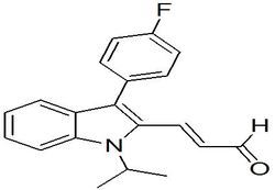 3-(4-Fluorophenyl)-1-Isopropyl-1H-Indole-2-yl-Propanal