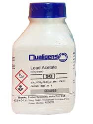 Lead Acetate Trihydrate SQ 500g, Packaging Details: 500GM BOTTLE