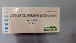 Menadione Sodium Bisulfite, Packaging Type: Box, Packaging Size: 10 Ampules 1 ML