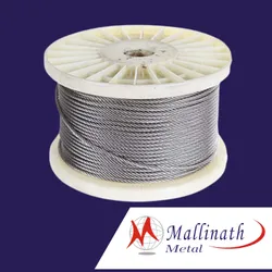 Stainless Steel 500 mm/reel SS Wire Rope 7 x 19, Diameter: 1-60 mm