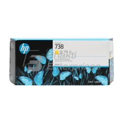 HP 738 300ml Yellow DesignJet Ink Cartridge 676M8A