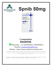 Dasatinib Spnib 50 Mg tablet, zydus oncosciences, Bottle