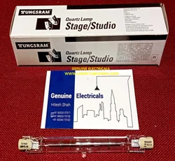 Glass D65 Lamp TUNGSRAM 120v 750W EJG Q750T3/4CL 23756, Base Type: R7S