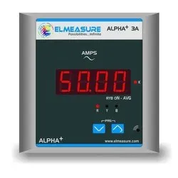 Digital Ampere Meter and Voltmeter - Alpha Series, Size: 96 x 96 mm