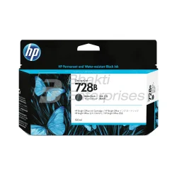 HP 728B 130-ml Matte Black DesignJet Ink Cartridge (3WX26A), Page Yield: 1500 Pages