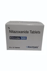 Nitazoxanide 500 Mg Tablets, Kachhela medex Pvt LTD., 10x6 Tablet